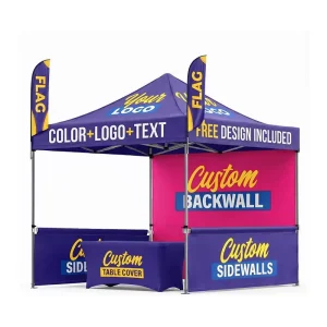 Custom Logo Aluminum Frame Pop up Advertising Commercial Tent