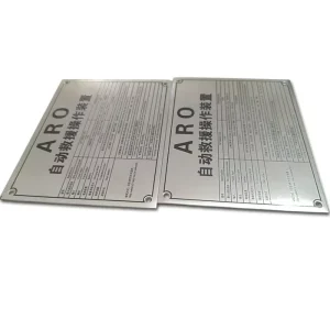 Custom Logo Aluminum Metal Nameplate