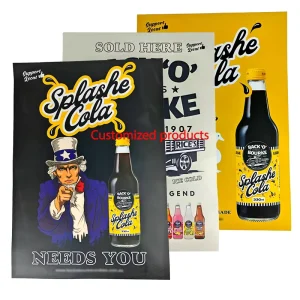 Custom Logo Anime Movie & Commercial Advertising Posters Offset Printed on Art Paper with Film Lamination