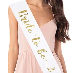 Custom Logo Bachelorette Party Supplies Bride to Be Happy Birthday Girl Pageant Satin Ribbon Sash for Party