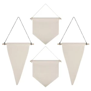 Custom Logo Canvas Pennant Banner Cloth Wall Decoration and Advertising Display of Any Size Custom Blank Flag