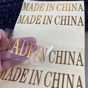 Custom Logo Clear Transparent PVC Stickers
