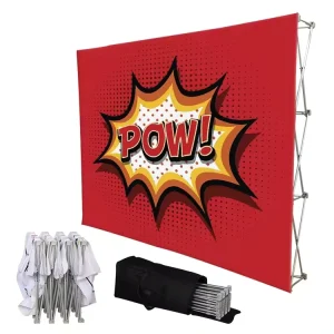 Custom Logo Design Pop up Backdrop Banner Display Brand Advertising Promotion with Repeat Option Display Accessories