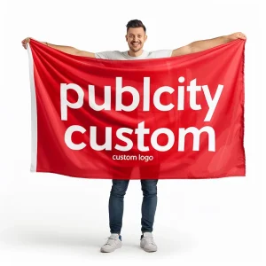 Custom Logo Digital Printing Portable UV Resistant Durable Large Body Flag Promotion Flags