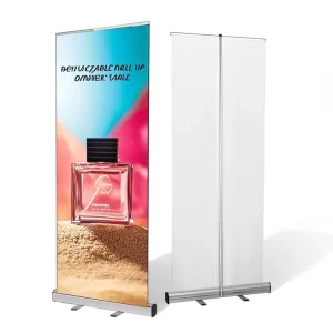 Custom Logo Economical PVC PP Vinyl Digital Printed Pull Up Roll Up Exhibition Advertising Banners Stand Aluminum Promotions