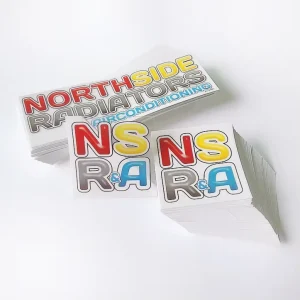Custom Logo Full Color CMYK PMS Transparent Waterproof Gloss Lamination Die Cut Eco PVC Stickers Labels Clear Promotional