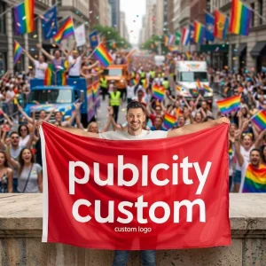 Custom Logo Full Color PVC Vinyl Digital Printing Waterproof Large Custom Body Flag Promotion Flags All Countries Portable