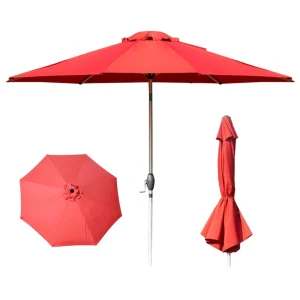 Custom Logo Garden Patio Umbrella Factory Direct Custom Beach Sun Parasol for Outdoor Furniture for Advertising
