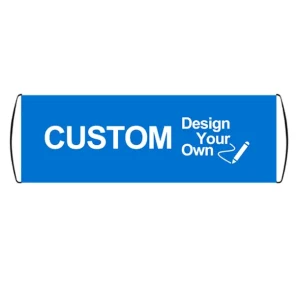 Custom Logo Hand Roller Display Handheld Cheering Flag Retractable Scrolling Banner for Advertising