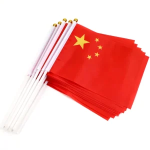 Custom Logo Hanging Flag Digital Printing Polyester Customized Mini Handheld Flags Gift Holiday Activities
