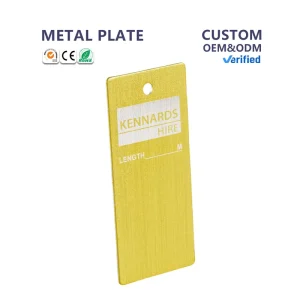 Custom Logo Identification Plates Nameplate Laser Engraved Metal Label Name Plate for Your Brand