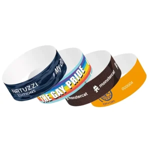 Custom Logo Inkjet Printed Wristbands Paper Band for Advertising with Style