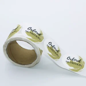Custom Logo Label Sticker Print Adhesive Oil Proof Thank You Stickers Roll Packaging Labels for Beverage Use