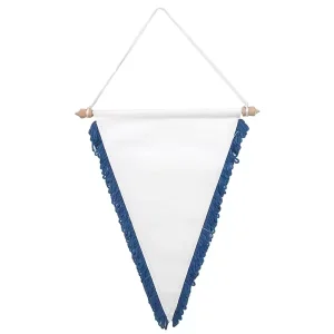 Custom Logo Mini Double Sided Football Soccer Club Fans Exchange Hanging Flag Banner Pennant