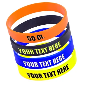 Custom Logo Motivational Basketball Rubber Silicon Wristbands Promotional Event Arm Band