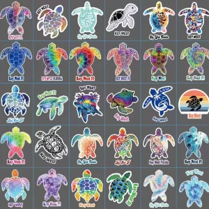 Custom Logo PVC Self Adhesive Waterproof Vinyl Die Cut UV Transfer Sticker for Craft Candle Bottle Decals Custom Printing Label