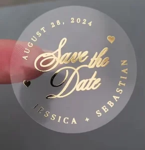 Custom Logo PVC Transparent Waterproof Adhesive Sticker Labels Various Shapes