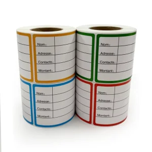 Custom Logo Packing Strong Adhesive Label Stickers Label Paper Roll