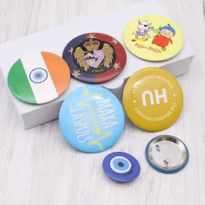 Custom Logo Pin Round Shape Tin Button Badge Custom Buttons Logo Promotional Gifts for Offline Activities