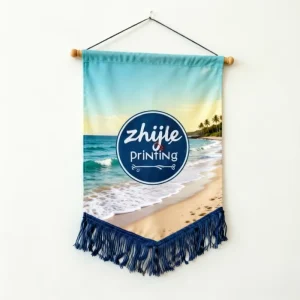 Custom Logo Polyester Pennant Flag Digital Printing Tassel Hanging Banner for Exchange Awards School Clubs Sports Events Home