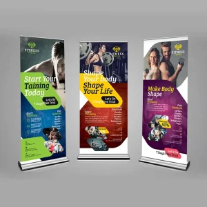 Custom Logo Print 80 x 200 cm Roll up Banner with Stand