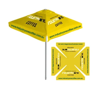 Custom Logo Print Parasol Waterproof Sun Protection Beach Umbrella for Outdoor Events Factory Display Accessory