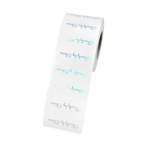 Custom Logo Printed Adhesive Clear Hologram Label Roll Waterproof Transparent Vinyl Holographic StickerS