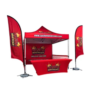 Custom Logo Printed Durable Folding Gazebo Tent Digital Printing for Outdoor Automotive Agriculture Events Advertising