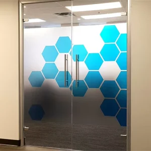 Custom Logo Printed Privacy Window Film Frosted Glass Sticker for Home Office Decoration