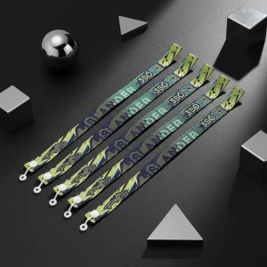 Custom Logo Printed Recycle Promotional Woven Adjustable Fabric Wristband for Festival Event Concert