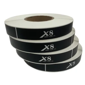 Custom Logo Printing High Adhesive Circle Die Cut Waterproof Vinyl Paper Label Sticker Rolls for Packaging