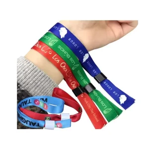 Custom Logo Promotional Polyester Woven Wristband Personalized for Branding and Advertising for Businesses and Organizations