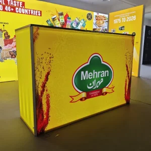 Custom Logo SEG Table Light Box 3×6 Exhibition Fabric Backlit Snap Frame