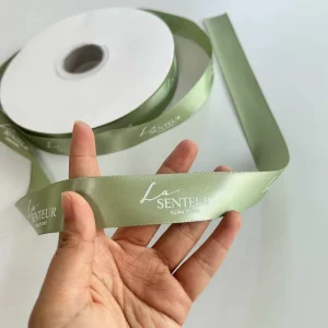 Custom Logo Shiny Ribbon for Gift Wrap Personality Packaging Polyester Satin Ribbon Luxury Satin Ribbon Roll