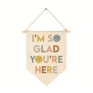 Custom Logo Sublimation Polyester Canvas Digital Printing Fiberglass Advertising Wall Hanging Pennant Flag