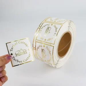 Custom Logo Transparent Waterproof Packaging Roll Labels Sticker with PVC Material for Outdoor Gear Identification