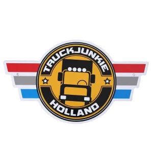 Custom Logo Truck Advertising Funny Poster Aluminum Metal Tin Tacker Embossing Sign For Decor
