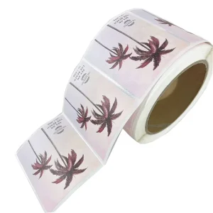 Custom Logo Vinyl Adhesive Stickers Waterproof Beach Packaging Labels Custom Size & Color Roll