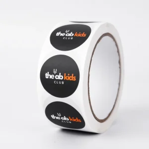 Custom Logo Waterproof Circle Label Roll Self Adhesive Holographic Printing Vinyl Packaging Sticker
