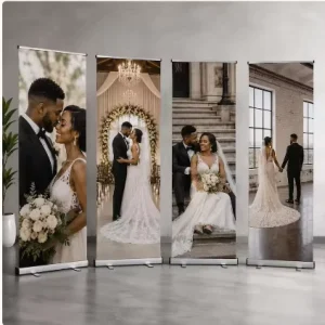 Custom Logo X Banner Stand Set Iron Frame Printed Fabric Banner Trade Show Event Promotion 7 Days Shipping X Banner Stand