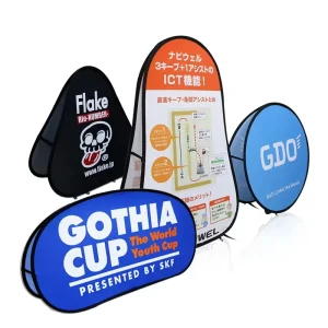 Custom Logo and Pictures Pop up Frame Banners Pop up Backdrop Banner Advertising and Sporting Events Floor Pop up Banners