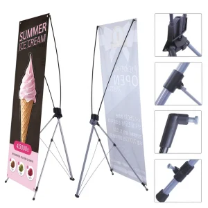 Custom Low Price X Stand Banner 60*160 80*180 Advertising Portable Korean X Banner Stand for Trade Show