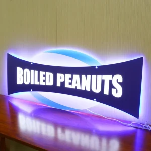 Custom Luminous Mini Storefront Light Sign Word Signboard 3D Acrylic Sign for Company Logo Glowing Letters Signage