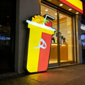 Custom Luxury 304 Stainless Steel Led Lightbox Waterproof Light Box Shop Sign Board For Store Advertisement Lamp Box & Business