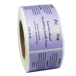 Custom Luxury Beverage Juice Bottle UV Adhesive Vinyl Label Sticker Waterproof Silver Color Label