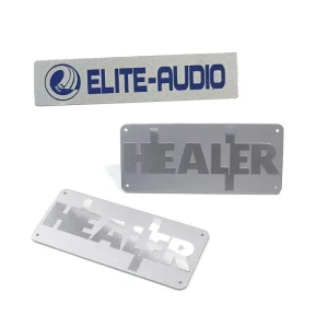 Custom Luxury Classic Metal Name Plate Letterpress Printing Waterproof Custom Color Logo House Number Office Signboard Car Body