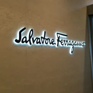 Custom Luxury Matte Black Backlit LED Signage 3D Fine-line Script Metal Letters IP65 Waterproof Advertising Boutique Shop Office