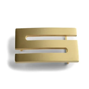 Custom Luxury Metal Hollow Letter S Belt Buckle Strap Hardware Manufacture