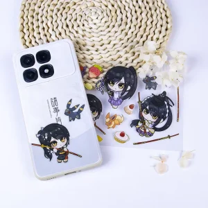 Custom Luxury Print Phone Waterproof clear Stickers Promotional Personalized Die Cut Vinyl Transparent Sticker Sheet