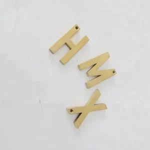 Custom Made Alphabet Gold Letters Stainless Steel Signage